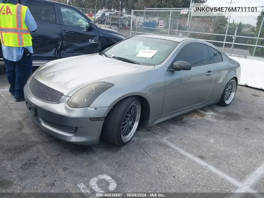 2006 Infiniti G35 VIN: JNKCV54E76M711101 Lot: 40538657