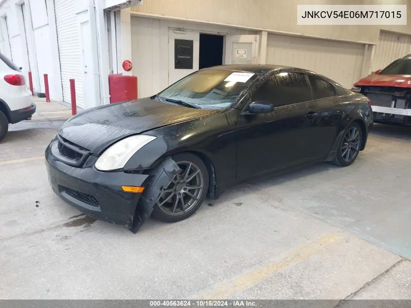 JNKCV54E06M717015 2006 Infiniti G35