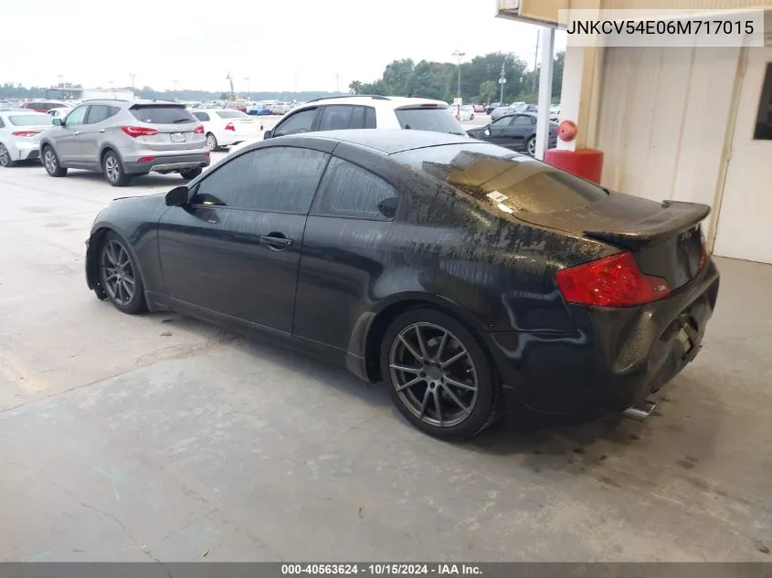 JNKCV54E06M717015 2006 Infiniti G35