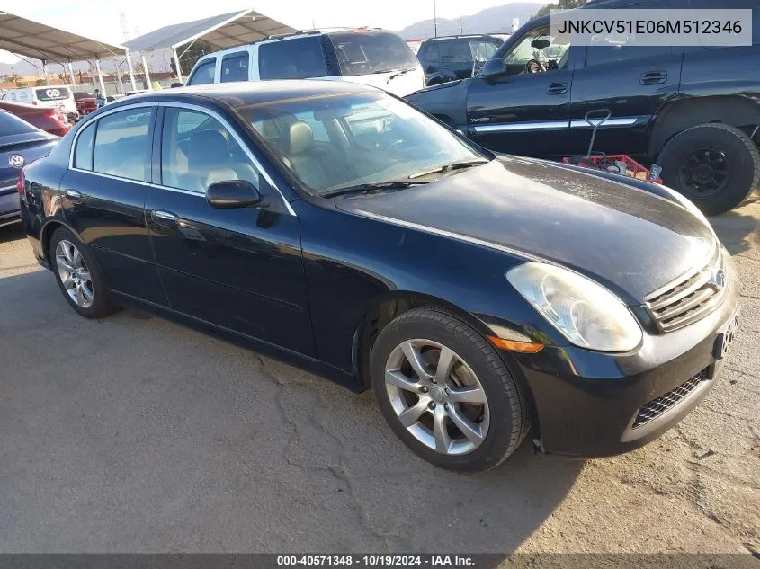 JNKCV51E06M512346 2006 Infiniti G35