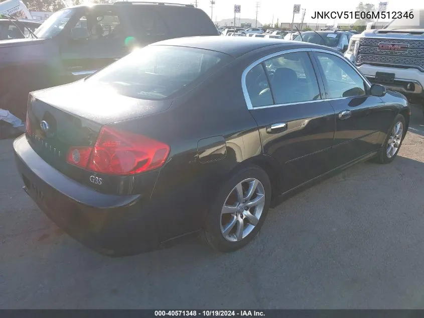 JNKCV51E06M512346 2006 Infiniti G35