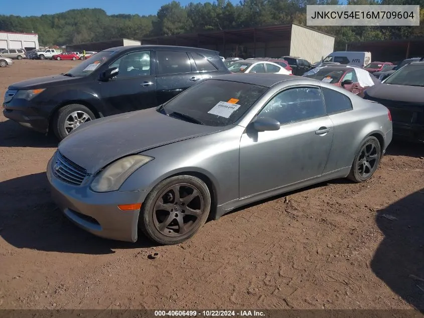 2006 Infiniti G35 VIN: JNKCV54E16M709604 Lot: 40606499