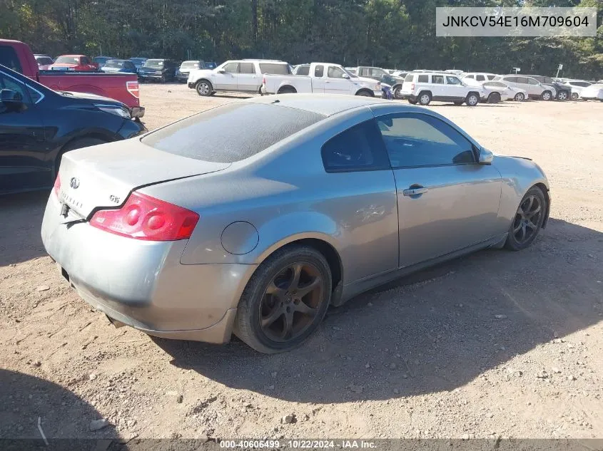 2006 Infiniti G35 VIN: JNKCV54E16M709604 Lot: 40606499