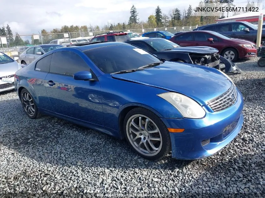 2006 Infiniti G35 VIN: JNKCV54E56M711422 Lot: 40640189