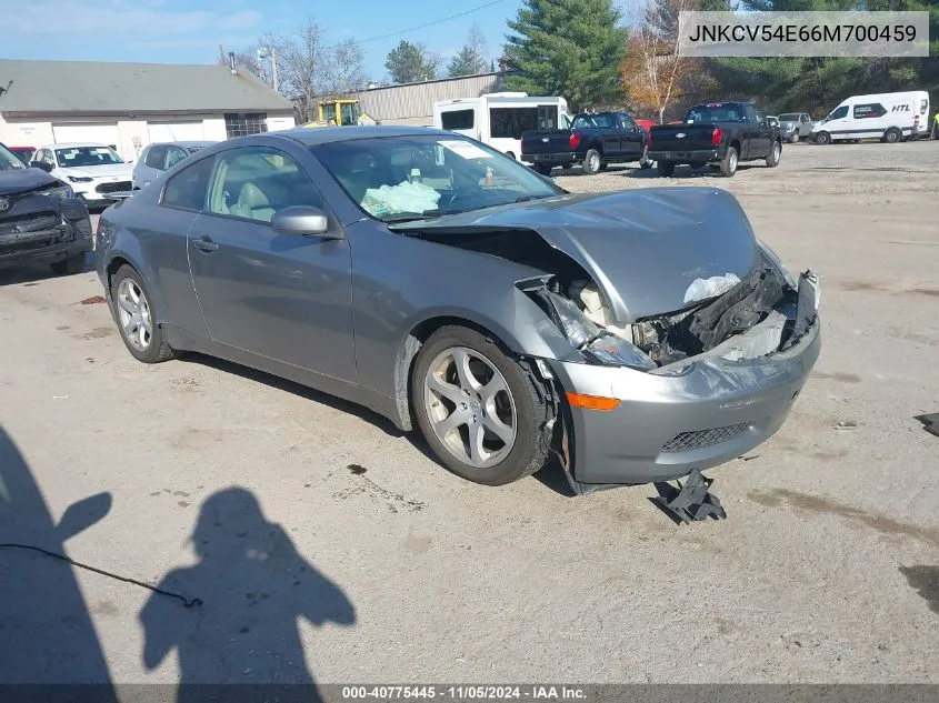 2006 Infiniti G35 VIN: JNKCV54E66M700459 Lot: 40775445