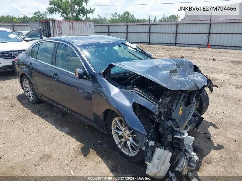 2007 Infiniti G35 Journey VIN: JNKBV61E27M704466 Lot: 39714186