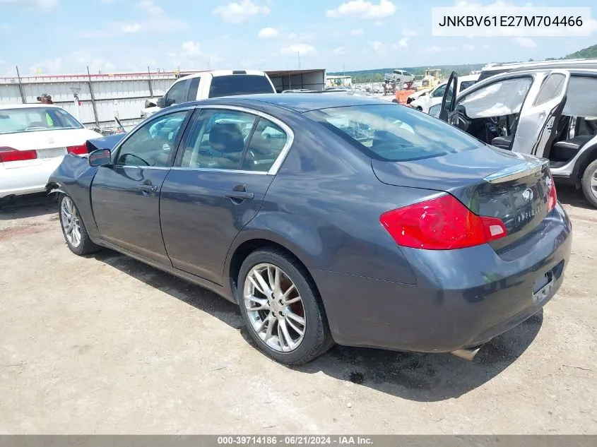 2007 Infiniti G35 Journey VIN: JNKBV61E27M704466 Lot: 39714186