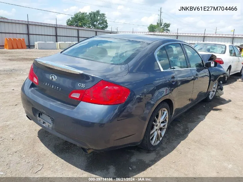 2007 Infiniti G35 Journey VIN: JNKBV61E27M704466 Lot: 39714186