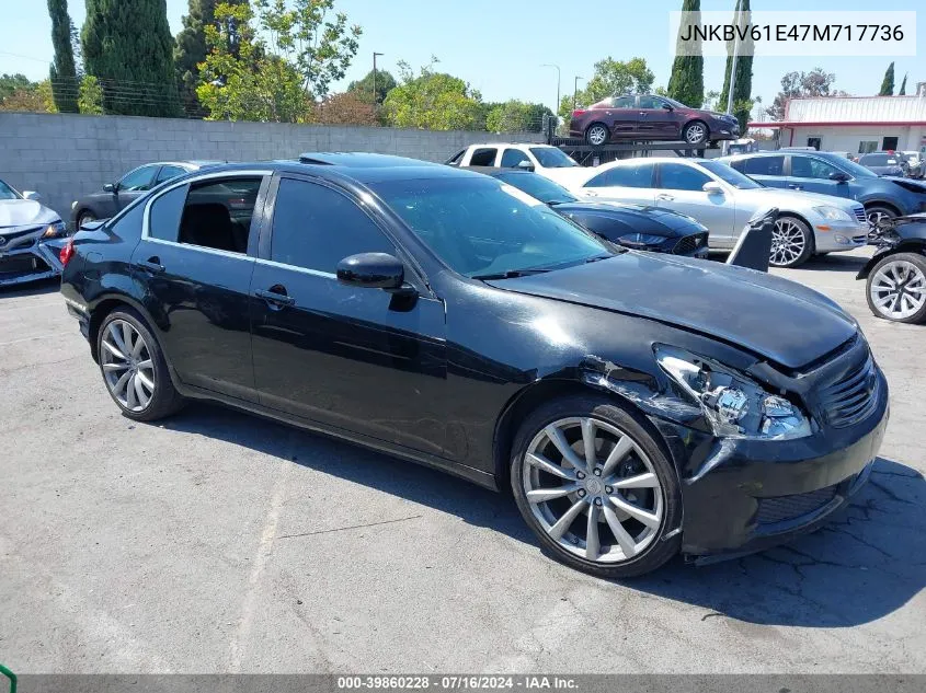 2007 Infiniti G35 Journey VIN: JNKBV61E47M717736 Lot: 39860228