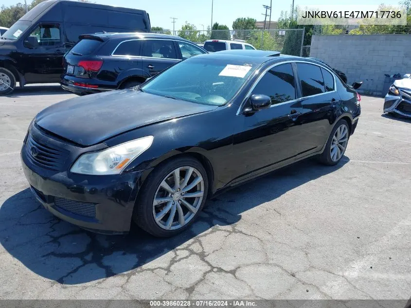 2007 Infiniti G35 Journey VIN: JNKBV61E47M717736 Lot: 39860228