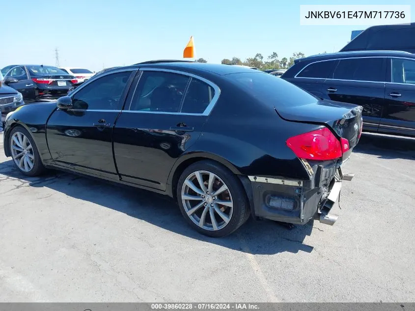 2007 Infiniti G35 Journey VIN: JNKBV61E47M717736 Lot: 39860228