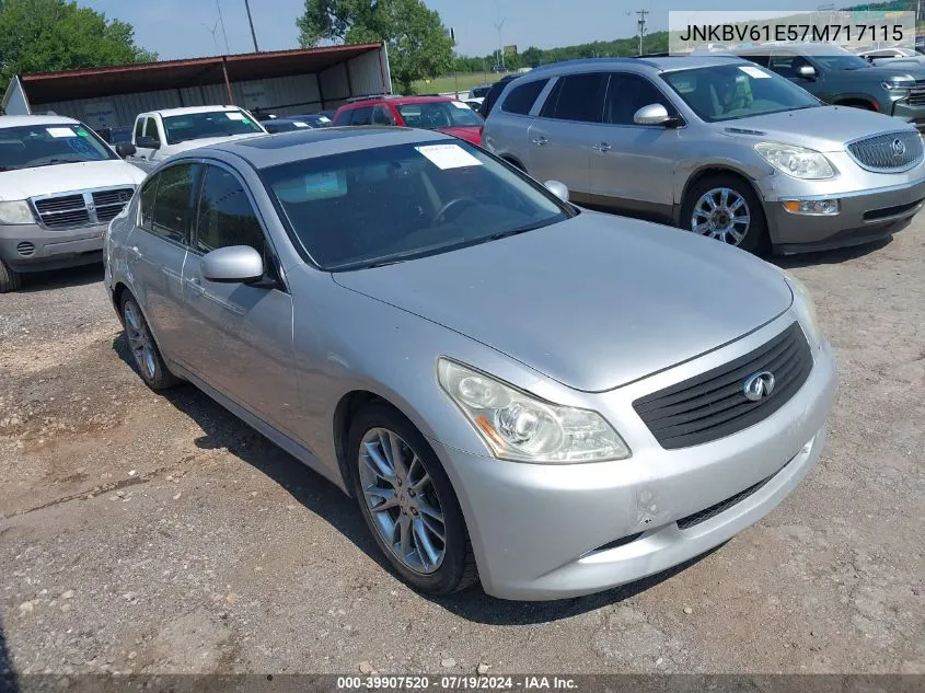 JNKBV61E57M717115 2007 Infiniti G35 Sport