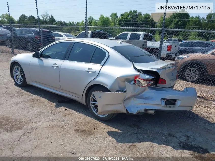 2007 Infiniti G35 Sport VIN: JNKBV61E57M717115 Lot: 39907520