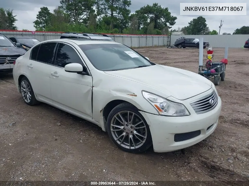 2007 Infiniti G35 Journey VIN: JNKBV61E37M718067 Lot: 39953644