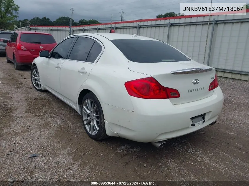 2007 Infiniti G35 Journey VIN: JNKBV61E37M718067 Lot: 39953644