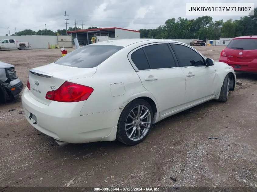 2007 Infiniti G35 Journey VIN: JNKBV61E37M718067 Lot: 39953644