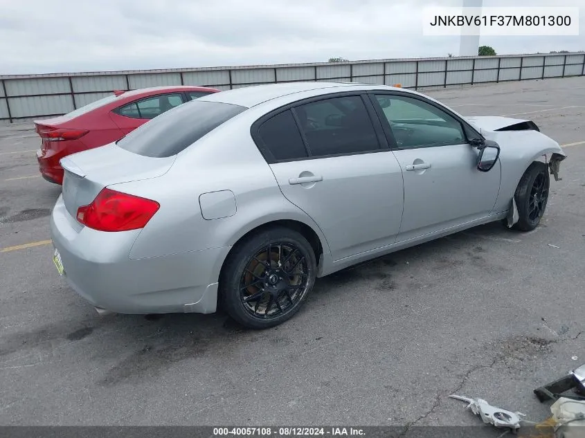 JNKBV61F37M801300 2007 Infiniti G35X