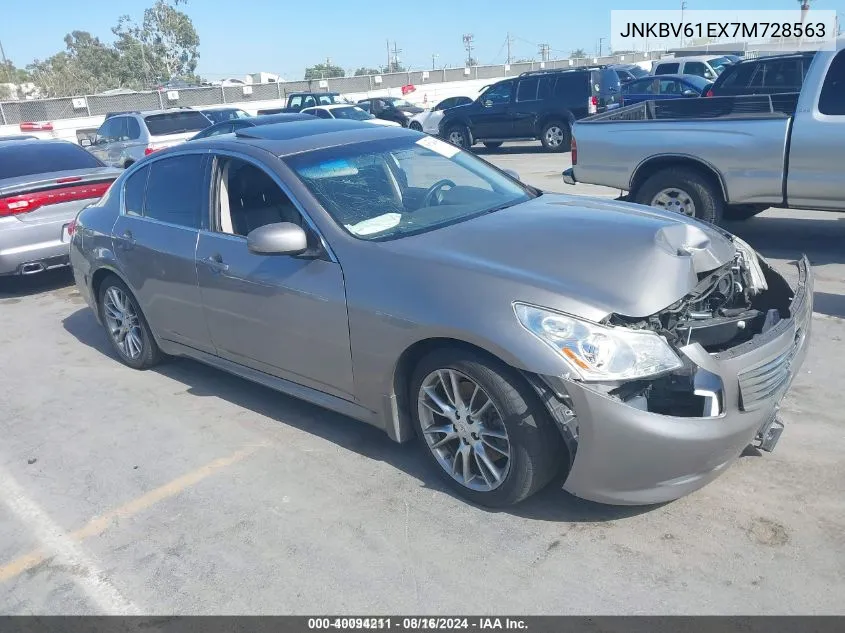 JNKBV61EX7M728563 2007 Infiniti G35 Sport