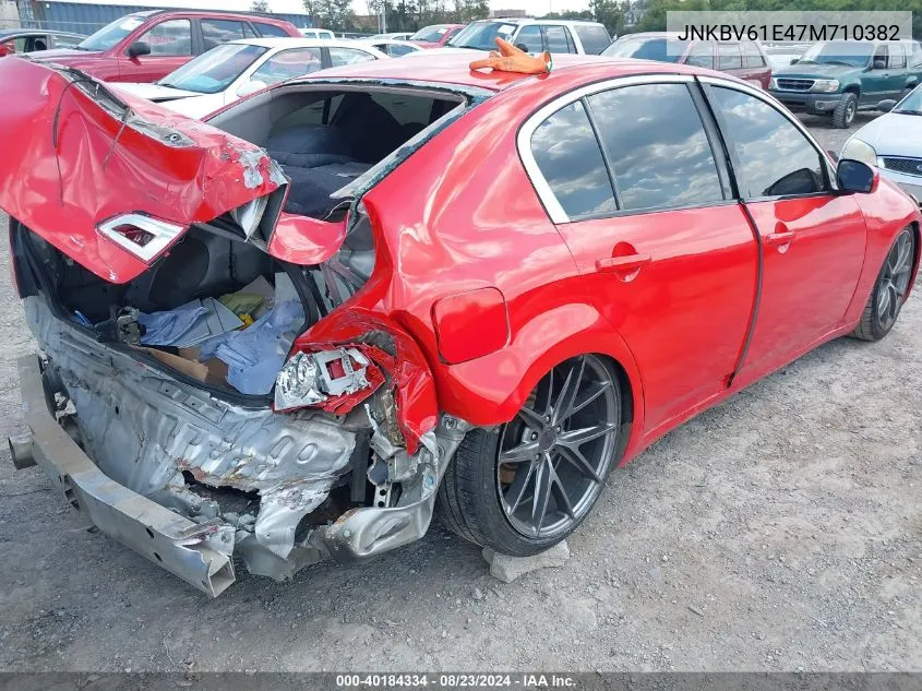 2007 Infiniti G35 Journey VIN: JNKBV61E47M710382 Lot: 40184334