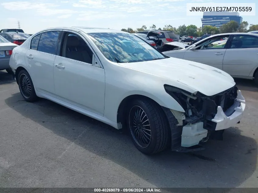 2007 Infiniti G35 Sport VIN: JNKBV61E37M705559 Lot: 40269079