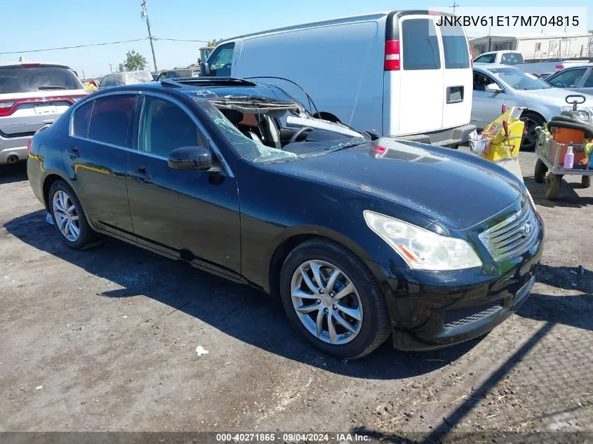 2007 Infiniti G35 Journey VIN: JNKBV61E17M704815 Lot: 40271865