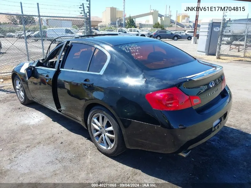 2007 Infiniti G35 Journey VIN: JNKBV61E17M704815 Lot: 40271865