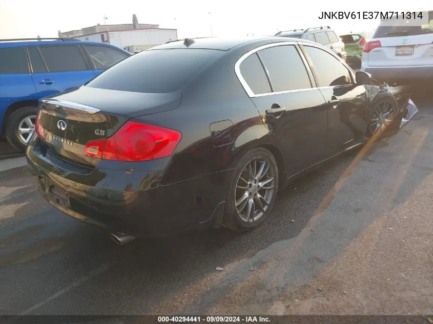 2007 Infiniti G35 Journey VIN: JNKBV61E37M711314 Lot: 40294441