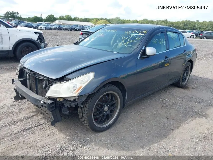 JNKBV61F27M805497 2007 Infiniti G35X