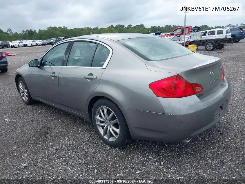 2007 Infiniti G35 Journey VIN: JNKBV61E17M705267 Lot: 40317957