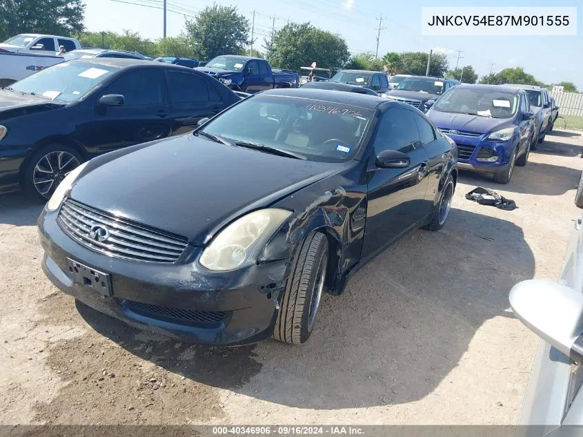 2007 Infiniti G35 VIN: JNKCV54E87M901555 Lot: 40346906