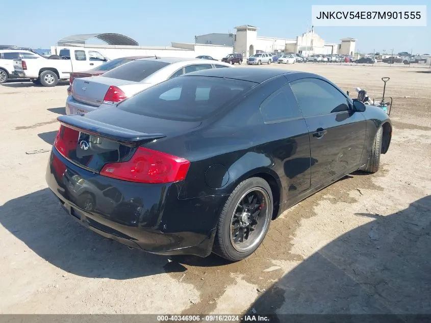 2007 Infiniti G35 VIN: JNKCV54E87M901555 Lot: 40346906