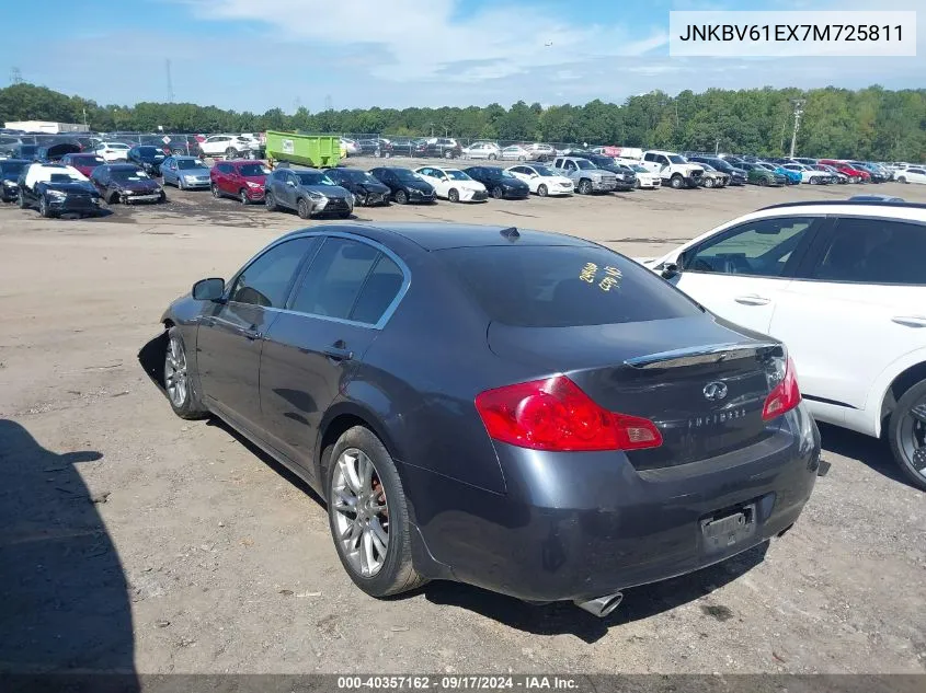 2007 Infiniti G35 Journey VIN: JNKBV61EX7M725811 Lot: 40357162