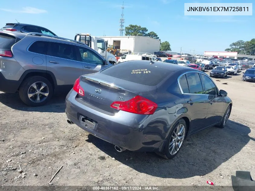 2007 Infiniti G35 Journey VIN: JNKBV61EX7M725811 Lot: 40357162