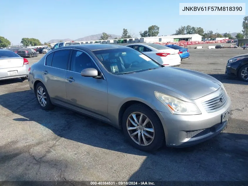 JNKBV61F57M818390 2007 Infiniti G35X