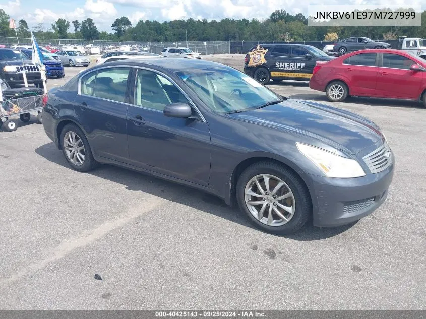 2007 Infiniti G35 VIN: JNKBV61E97M727999 Lot: 40425143