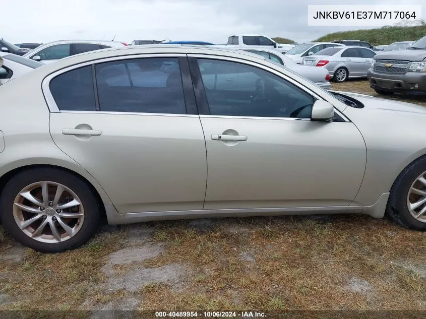 2007 Infiniti G35 VIN: JNKBV61E37M717064 Lot: 40489954