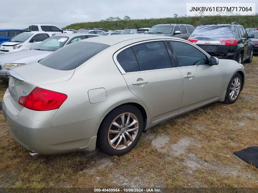 2007 Infiniti G35 VIN: JNKBV61E37M717064 Lot: 40489954