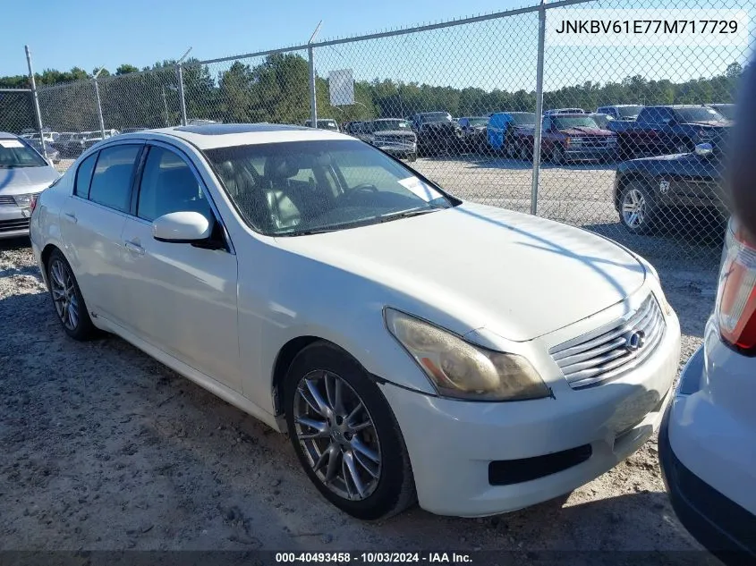 2007 Infiniti G35 Sport VIN: JNKBV61E77M717729 Lot: 40493458