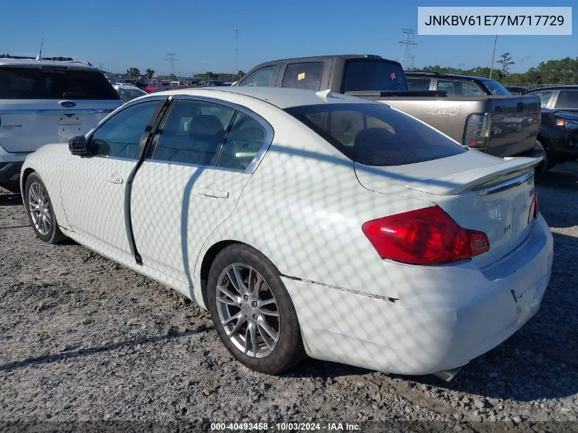 2007 Infiniti G35 Sport VIN: JNKBV61E77M717729 Lot: 40493458