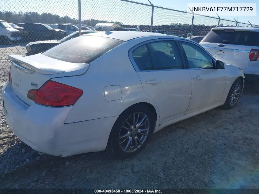 2007 Infiniti G35 Sport VIN: JNKBV61E77M717729 Lot: 40493458