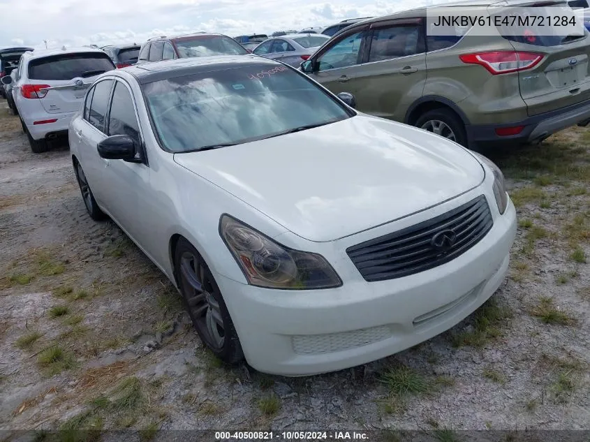 2007 Infiniti G35 VIN: JNKBV61E47M721284 Lot: 40500821