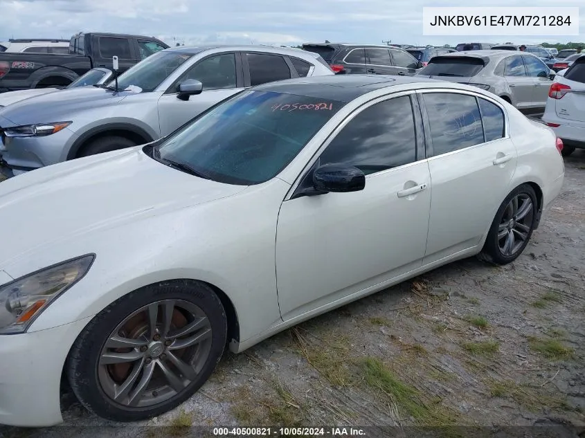 2007 Infiniti G35 VIN: JNKBV61E47M721284 Lot: 40500821