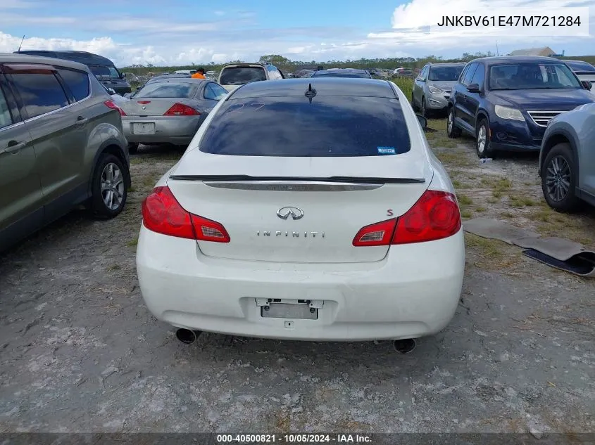 2007 Infiniti G35 VIN: JNKBV61E47M721284 Lot: 40500821