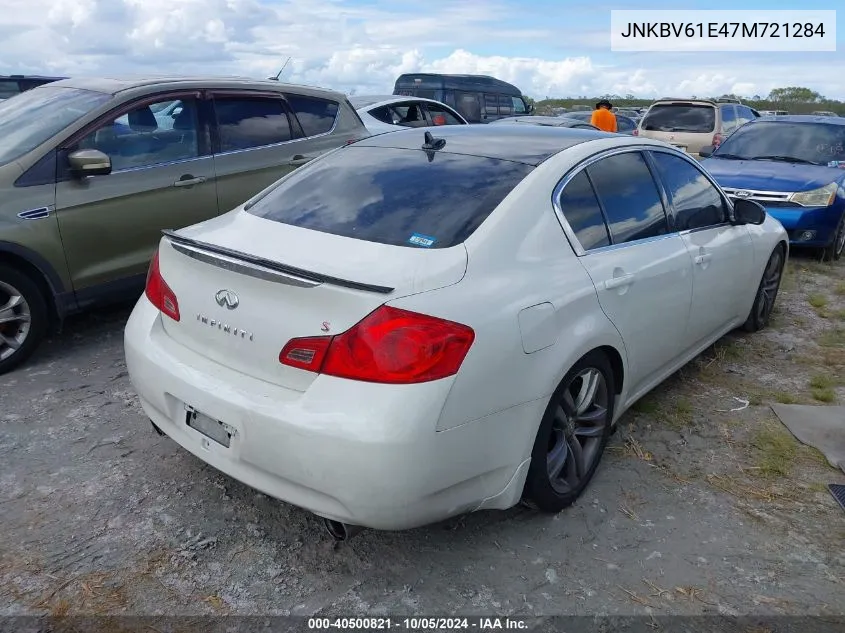 2007 Infiniti G35 VIN: JNKBV61E47M721284 Lot: 40500821