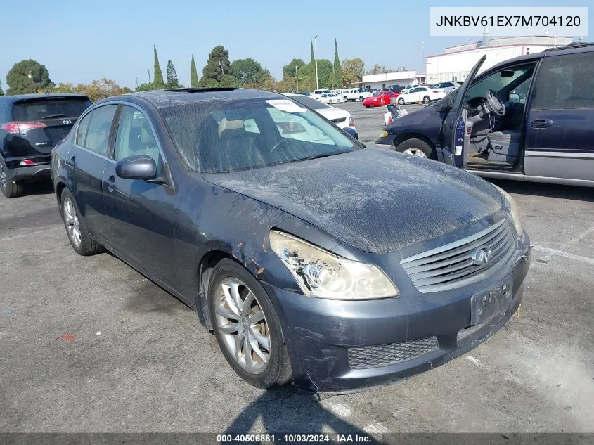 2007 Infiniti G35 Journey VIN: JNKBV61EX7M704120 Lot: 40506881