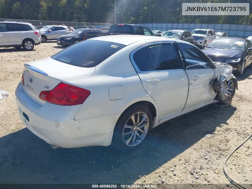 2007 Infiniti G35 Journey VIN: JNKBV61E67M723795 Lot: 40586282