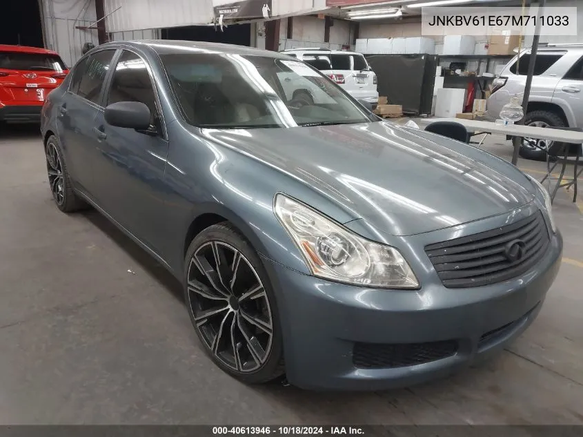 2007 Infiniti G35 Journey VIN: JNKBV61E67M711033 Lot: 40613946