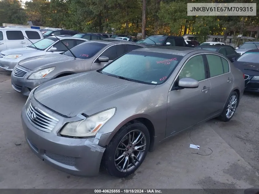 2007 Infiniti G35 Journey VIN: JNKBV61E67M709315 Lot: 40625855