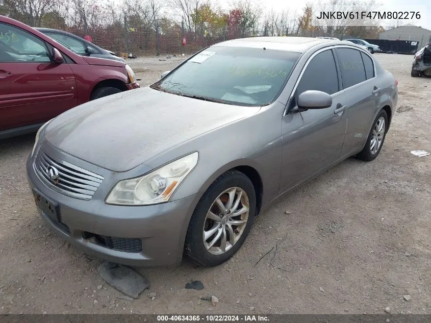 JNKBV61F47M802276 2007 Infiniti G35X