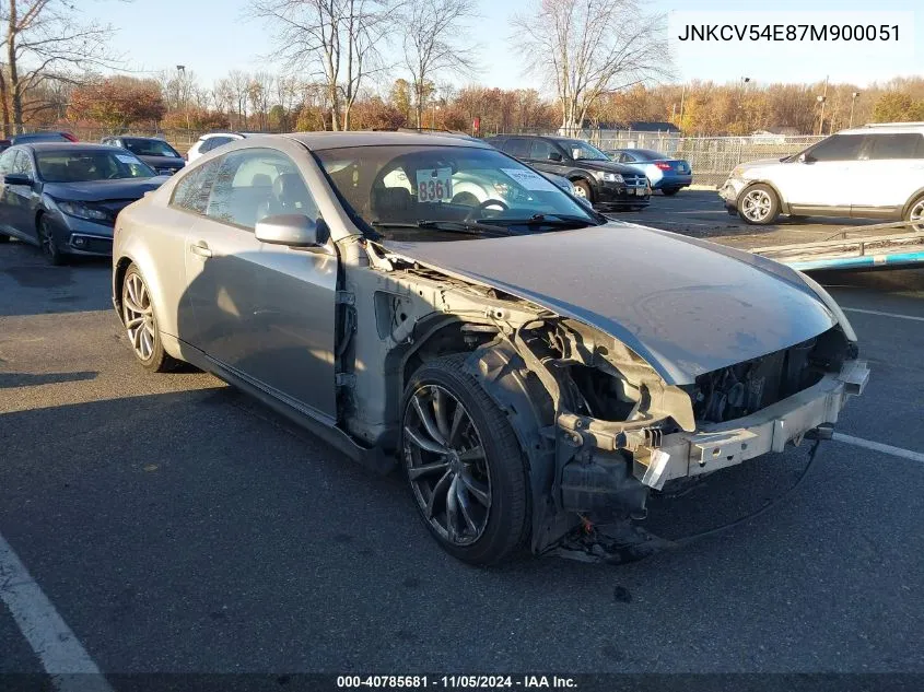 2007 Infiniti G35 VIN: JNKCV54E87M900051 Lot: 40785681